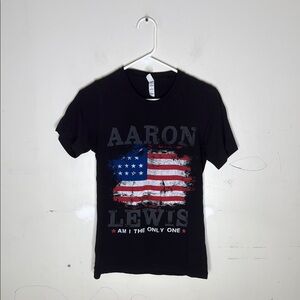 Bella Canvas Aaron Lewis Concert Cotton Black Short Sleeve Tee Size Small